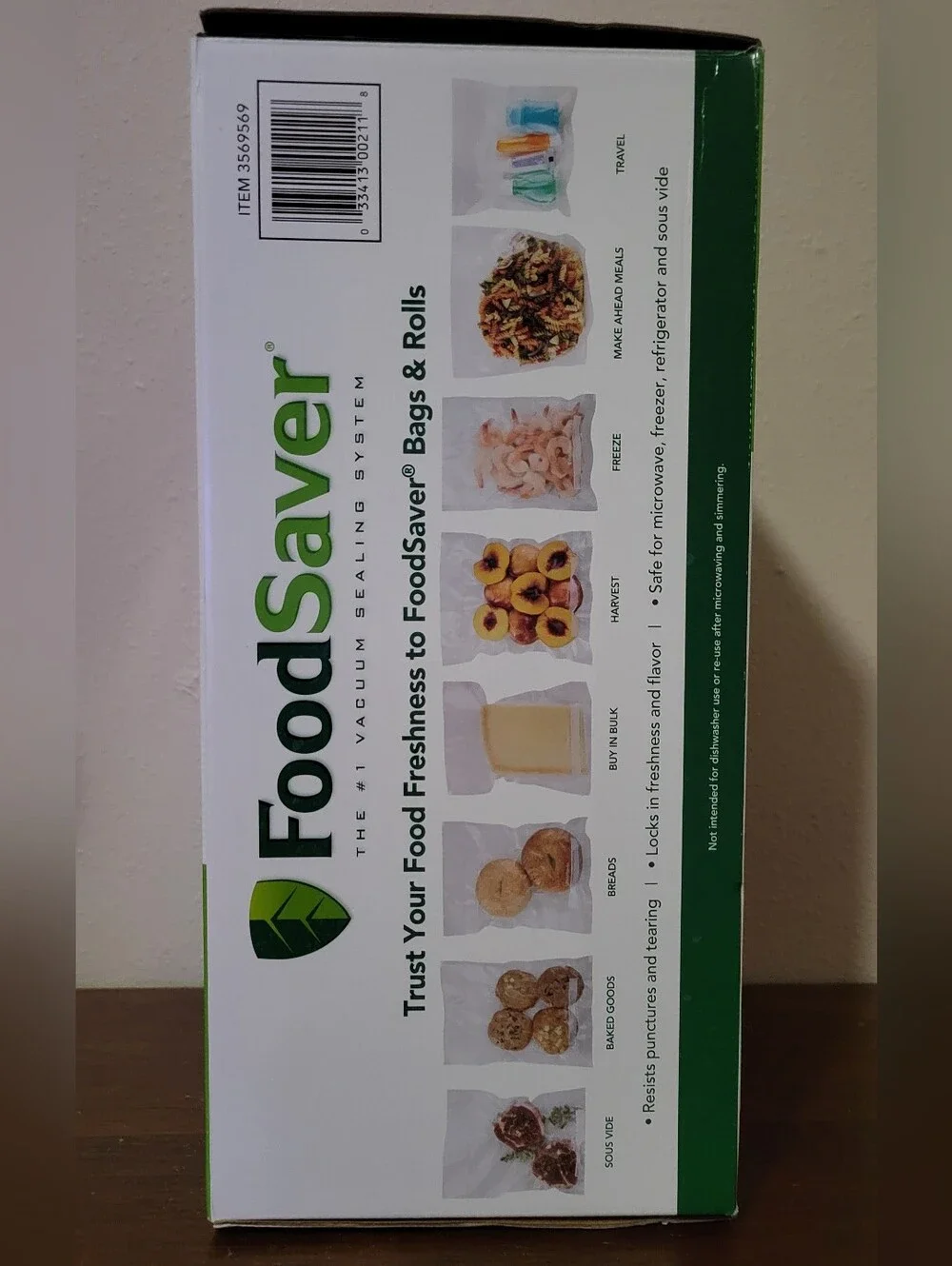 ​FoodSaver Value Combo Pack–46 Quart Bags & 5 Vacuum Heat Seal Rolls​ Food Save